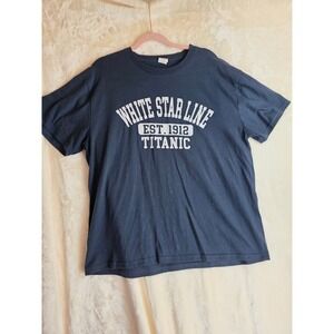 Titanic White Star Line Est 1912 T Shirt 2XL